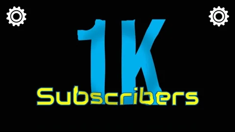 Video animation of achieving subscriber count Stock Footage 230319968