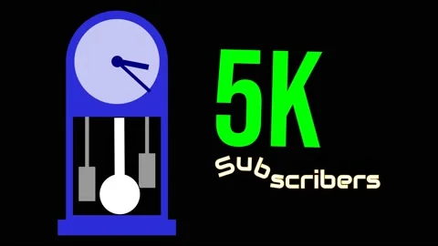 Video animation of achieving subscriber count Stock Footage 230325907