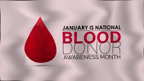 A video animation based on the theme of National Blood Donor Month Stock Footage 322101688