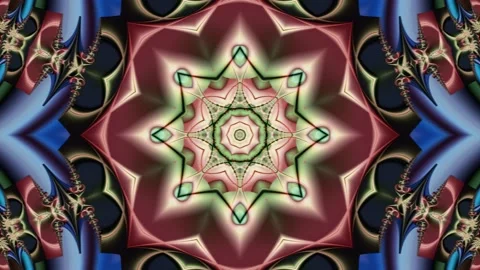 Video animation of a beautiful multi-layered multi-colored star Stock Footage 147329181