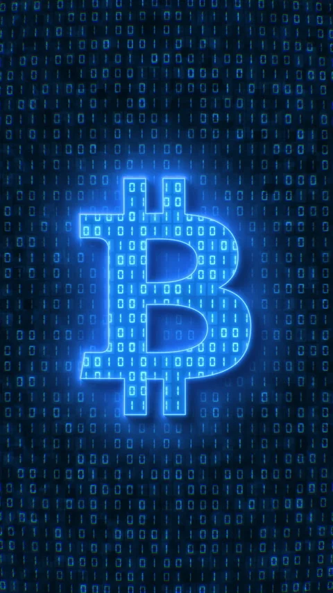 Video animation of a binary code in blue. Video stock 241201663