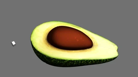 Video Animation: Drizzle on an Avocado Half - Slow Motion - Seamless Loop Stock Footage 269140666