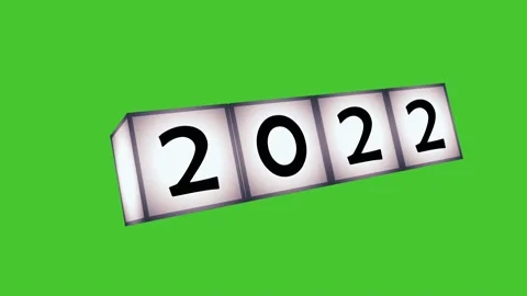 Video animation of gray cubes with 2021 - 22 over chroma key background Stock Footage 162698983