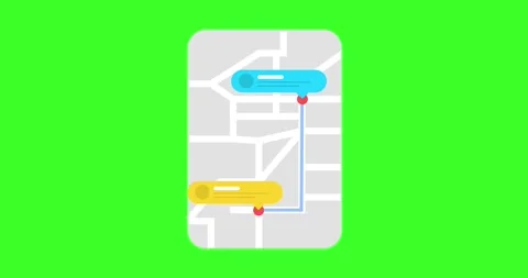 Video animation motion graphic map Video stock 311794672