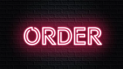 Video animation order Stock Footage 120810644