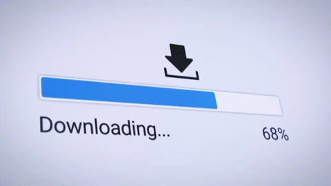 Video animation of the process of downloading file. Stock Footage 327776663