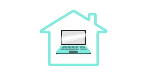 Video animation of working at home 库存影片 130269873