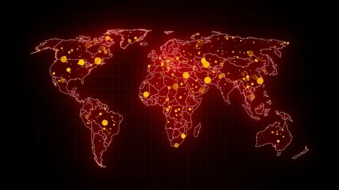 Video Animation Of A World Map Showing T Stock Video Pond5 Video Animation Of A World Map Showing T Stock Video Pond5