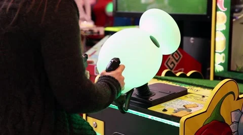 Video arcade shooter game Stock Footage 49363322
