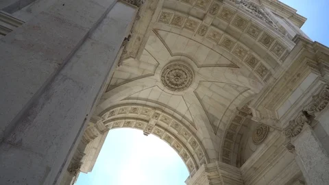 Video of Arco da Rua in Lisbon, Portugal Stock Footage 88734347