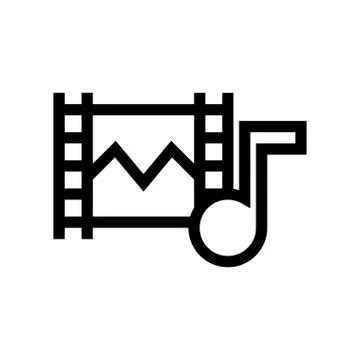 Video &amp; Audio File Icon  Stock Illustration