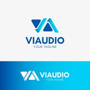 VIDEO AUDIO Logo Stock Illustration