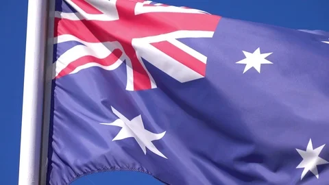 Video of Australian Flag in 4K Stock Footage 72365675