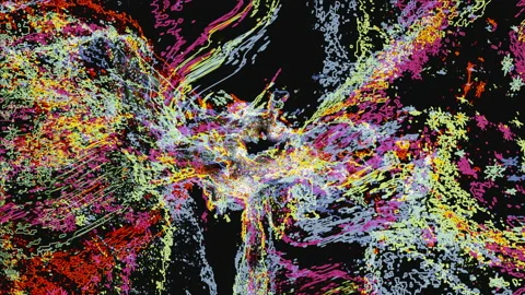 Video Background 2580: Abstract Generative Background Stock Footage 162593650