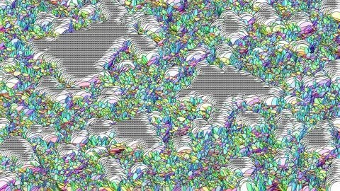 Video Background 2592: Abstract Generative Art Stock Footage 170586752