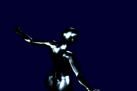 Video background with 3d mannequin Stock-Footage 515070
