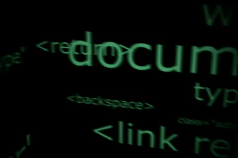 Video background with computer commands Stock Footage 515256