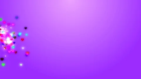 Video Background Hearts, magic and shiny multicolored particles Stock Footage 102752311