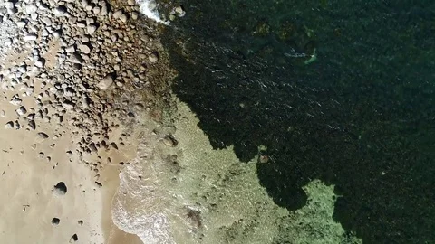 Video Background Loop of Aerial Coastline Stock Footage 79435131