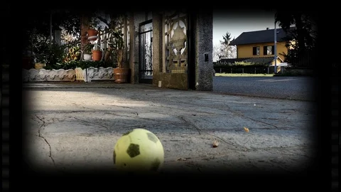 Video of ball rolling on ground Stock-Footage 129040610