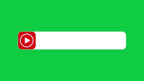 Video bar animation  with pointer on a green screen, simple animation of cursor Video stock 305319319