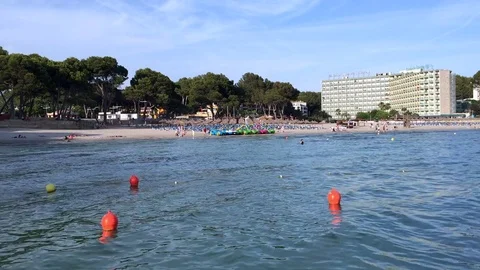 Video of bay at majorca Stock Footage 71755734