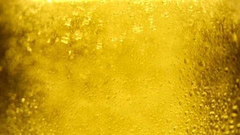 Video for beer advertising background. Cold Light Beer in a glass with water Video stock 146311199