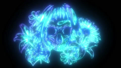 Video on black background. Day of the Dead. Vintage. Stock Footage 140111353