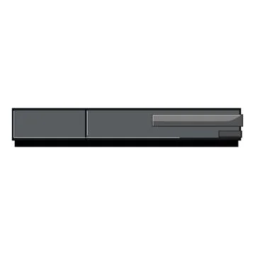 Video blu ray player cartoon vector illustration Stock Illustration