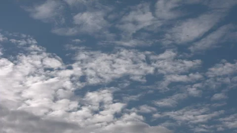 Video, Blue sky and clouds. Beautiful piling up clouds on a blue calm sky. Stock Footage 87080133