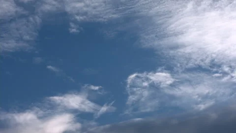 Video, Blue sky and clouds. Beautiful piling up clouds on a blue calm sky. Stock Footage 87084659