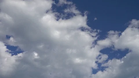 Video of a blue sky with dense clouds Stock Footage 87063593