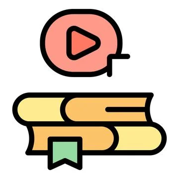 Video book icon vector flat イラスト素材