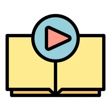 Video book icon vector flat イラスト素材