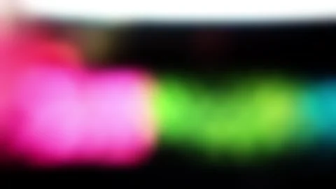Video with a bright blurry flicker of shining lights on a black background. Stock Footage 292759499
