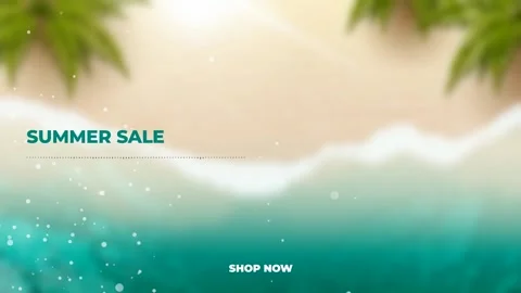 Video - bright splash screen to attract to your summer sale - green name Video stock 161055194