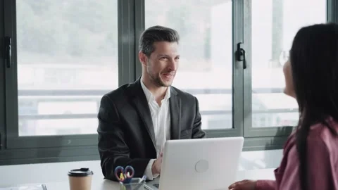 Video of business partner handshaking process. Successful deal concept afte.. Video stock 227886628