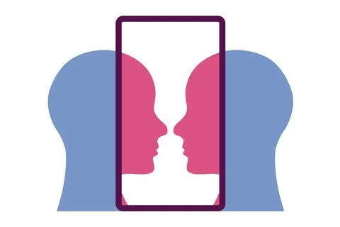 Video call abstract illustration vector Stock-Illustration