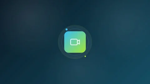 Video Call Animated Icon 16:9 Stock Footage 345158454