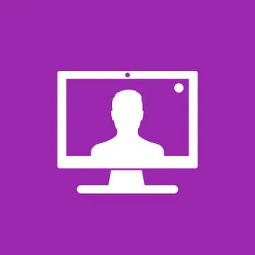 Video call, conference icon, vector symbol イラスト素材