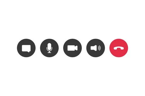 Video call icon. Flat design. Technology concept. Thin line. Vector Illustrat Иллюстрация