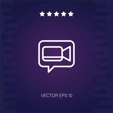 Video call  icon Stock Illustration