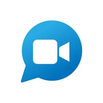 Video Call Icon Logo Vector Illustration. Video Call icon design vector templ Ilustración de archivo