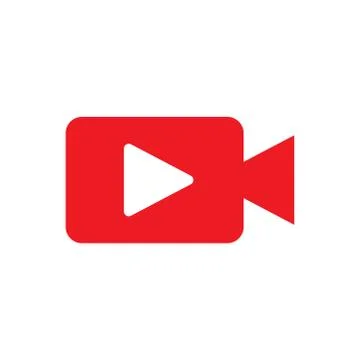Video Call Icon Logo Vector Illustration. Video Call icon design vector templ Stock Illustration