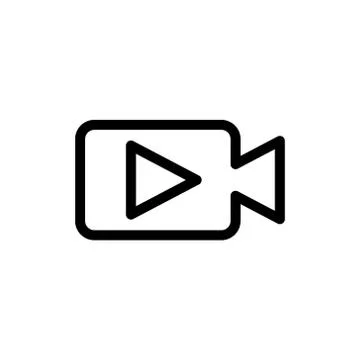 Video Call Icon Logo Vector Illustration. Video Call icon design vector templ 스톡 일러스트