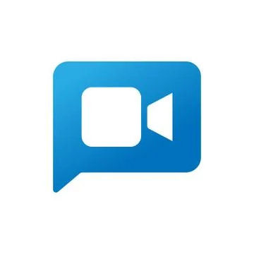 Video Call Icon Logo Vector Illustration. Video Call icon design vector templ Stock-Illustration