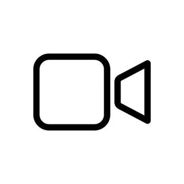 Video Call Icon Logo Vector Illustration. Video Call icon design vector templ 스톡 일러스트