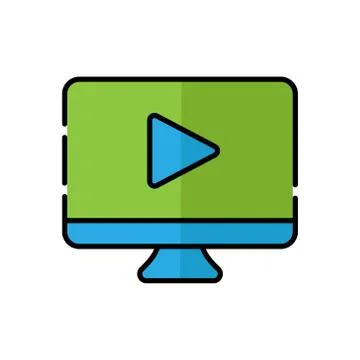 Video Call Icon Logo Vector Illustration. Video Call icon design vector templ 스톡 일러스트