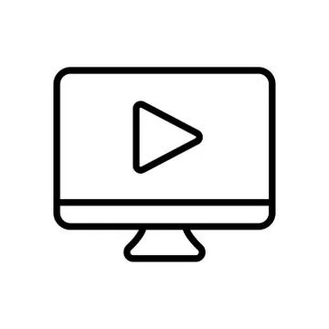 Video Call Icon Logo Vector Illustration. Video Call icon design vector templ Illustrazione stock