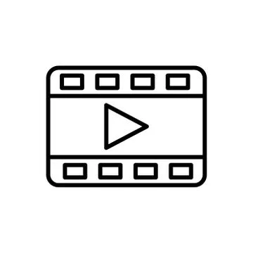 Video Call Icon Logo Vector Illustration. Video Call icon design vector templ Illustrazione stock